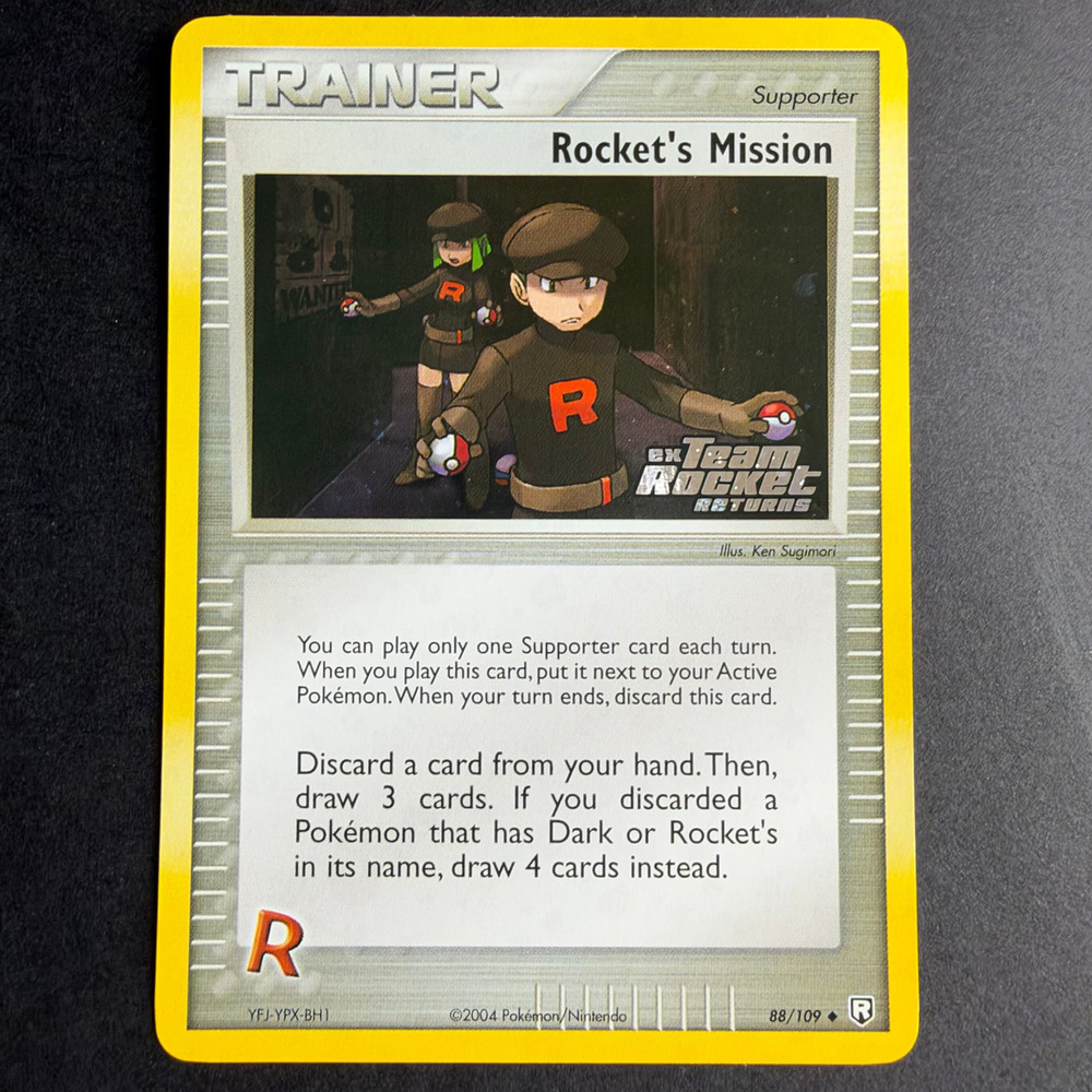 Pokemon TCG Rocket's Mission EX Team Rocket Returns 88/109 Reverse Holo NM